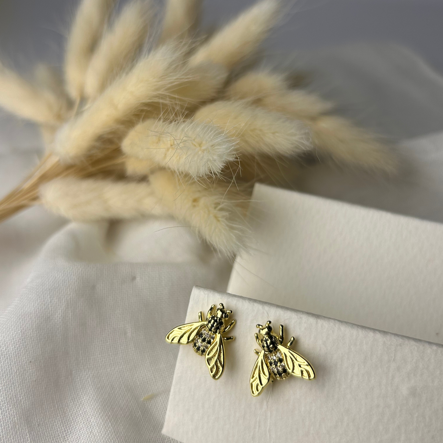 Trending Gold Plated Fly Anti-Tarnish Earrings