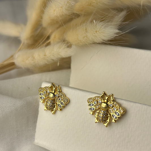 Trending Gold Plated Bug Anti-Tarnish Earrings