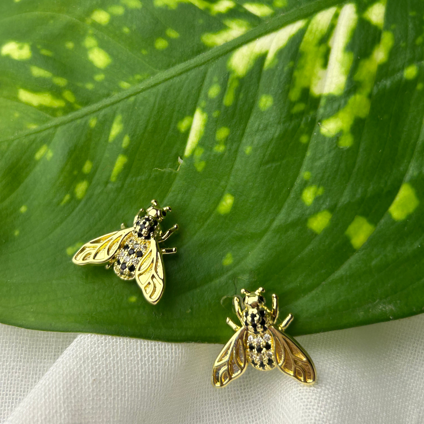 Trending Gold Plated Fly Anti-Tarnish Earrings